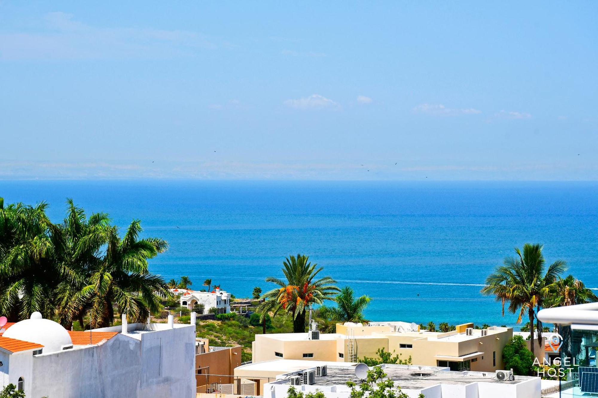 Oceanview Living Space & Balcony With Fiberoptic Wifi! La Paz Bagian luar foto