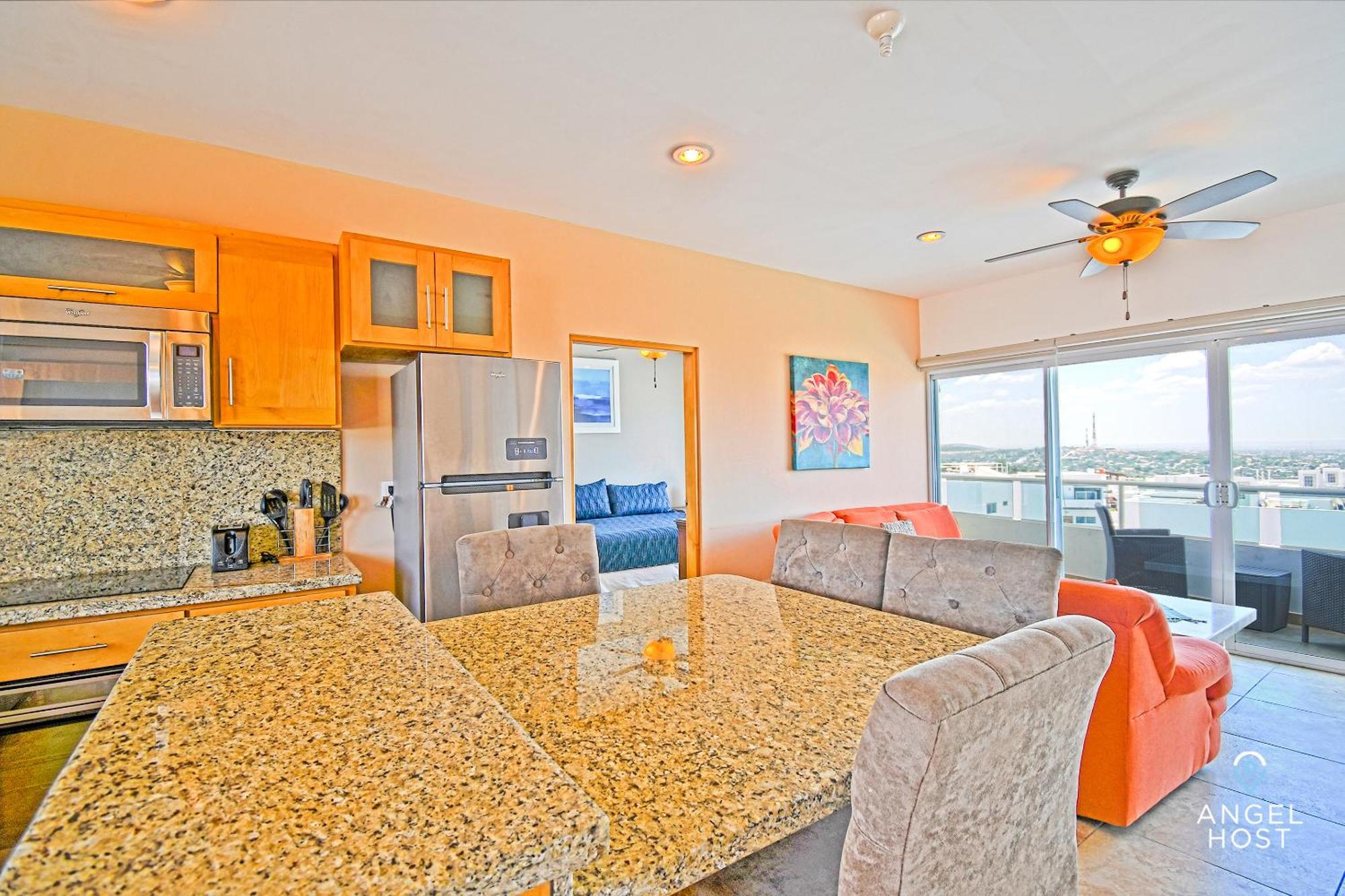 Oceanview Living Space & Balcony With Fiberoptic Wifi! La Paz Bagian luar foto